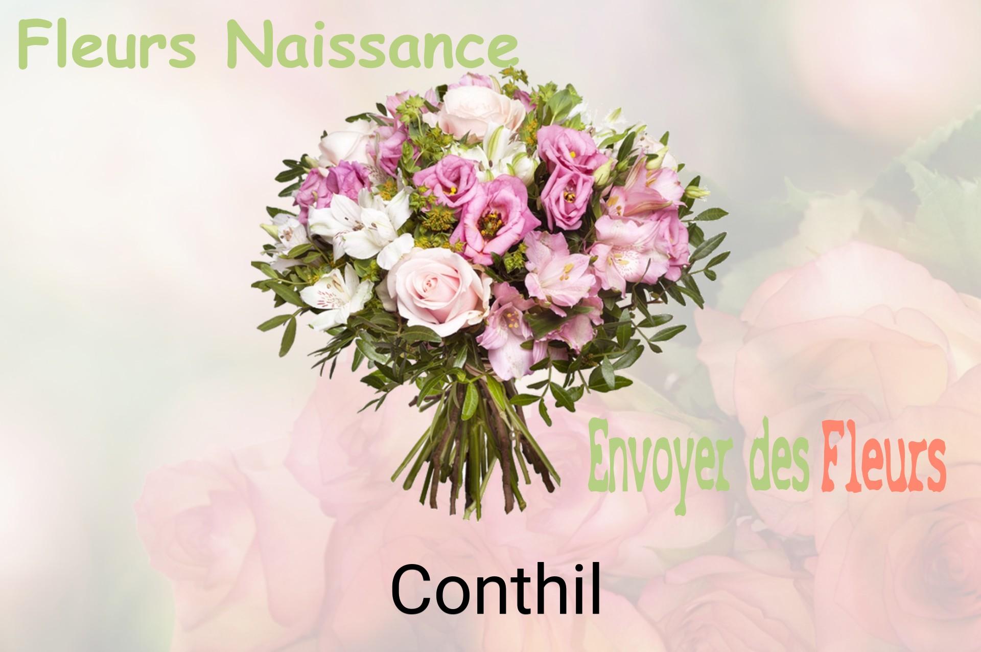 Bouquet de fleurs de naissance livré à Conthil
